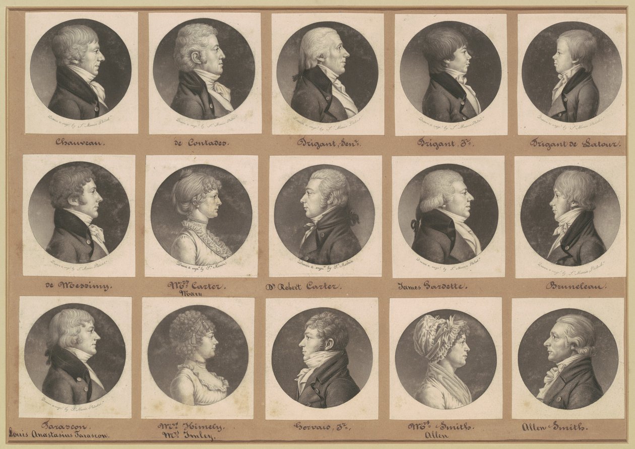 Saint-Mémin Portreler Koleksiyonu, Grup 20 by Charles B. J. Févret de Saint Mémin