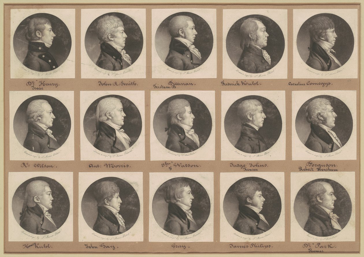 Saint-Mémin Portreler Koleksiyonu, Grup 22 by Charles B. J. Févret de Saint Mémin