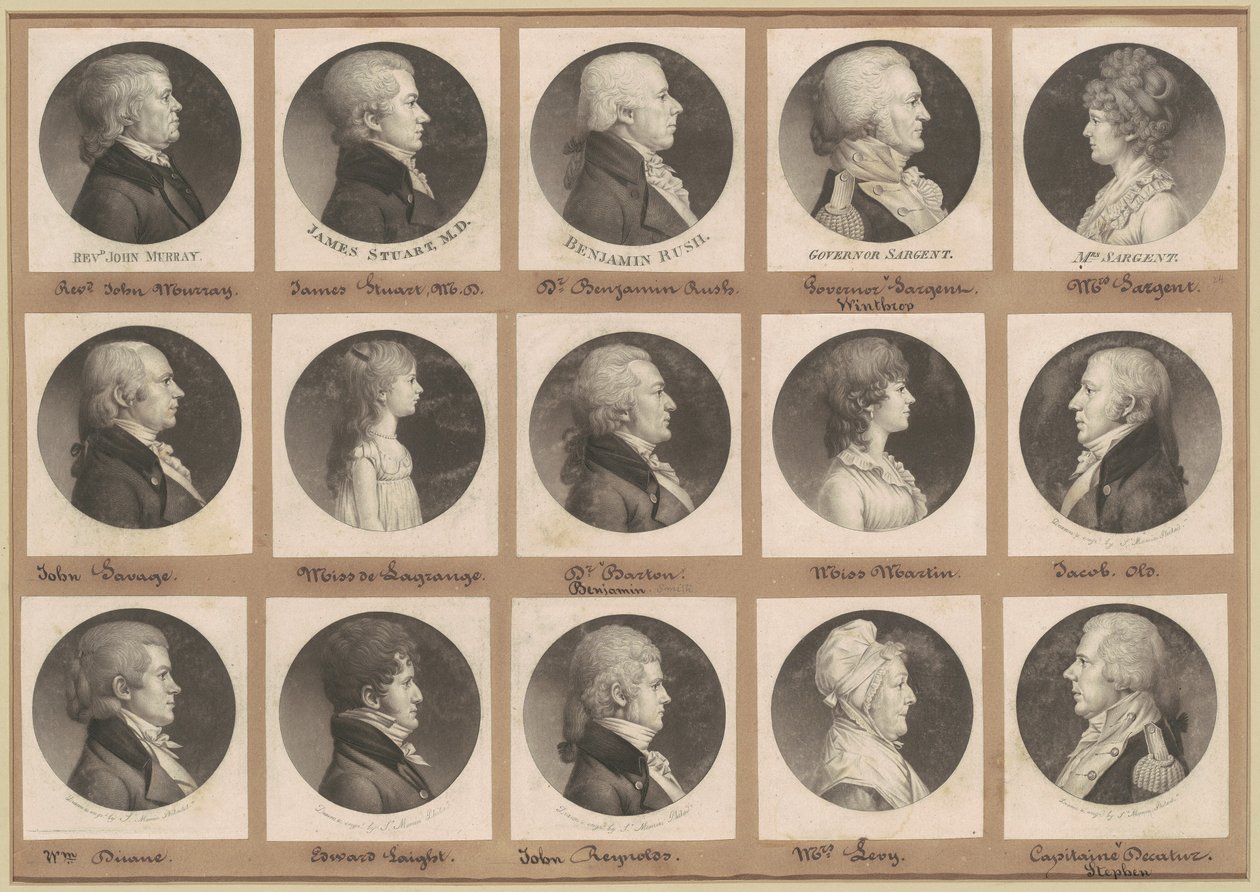 Saint-Mémin Portre Koleksiyonu, Grup 24 by Charles B. J. Févret de Saint Mémin