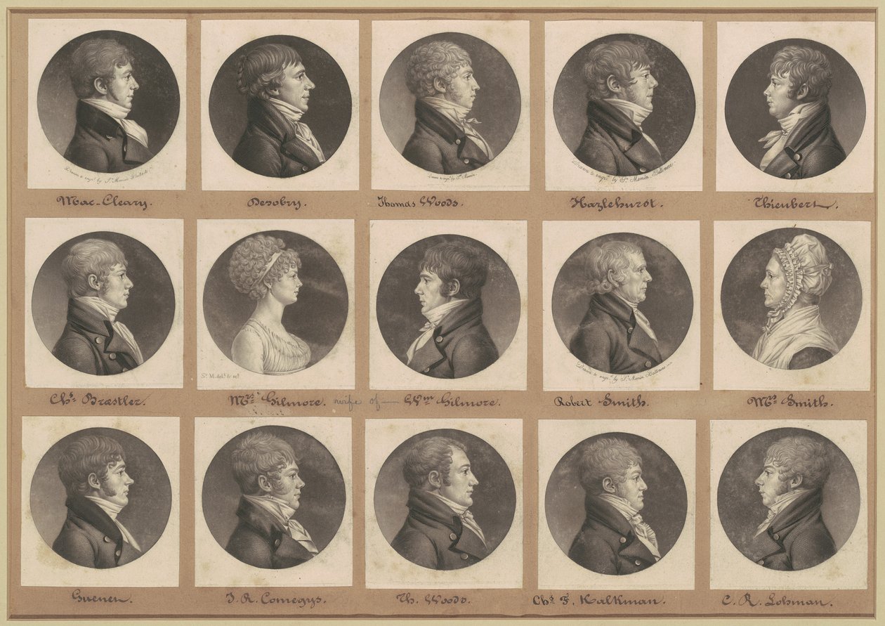 Saint-Mémin Portreler Koleksiyonu, Grup 25 by Charles B. J. Févret de Saint Mémin