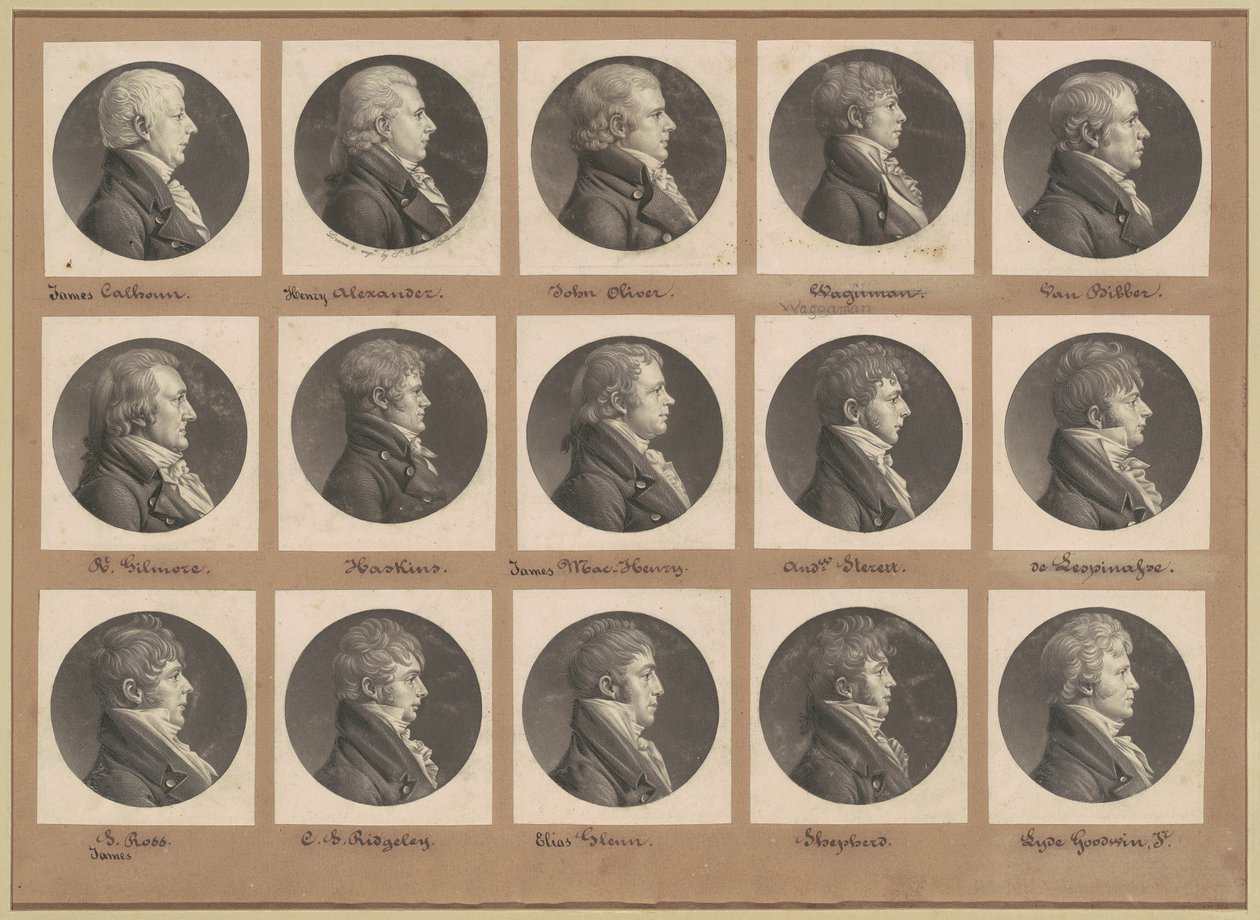 Saint-Mémin Portreler Koleksiyonu, Grup 26 by Charles B. J. Févret de Saint Mémin