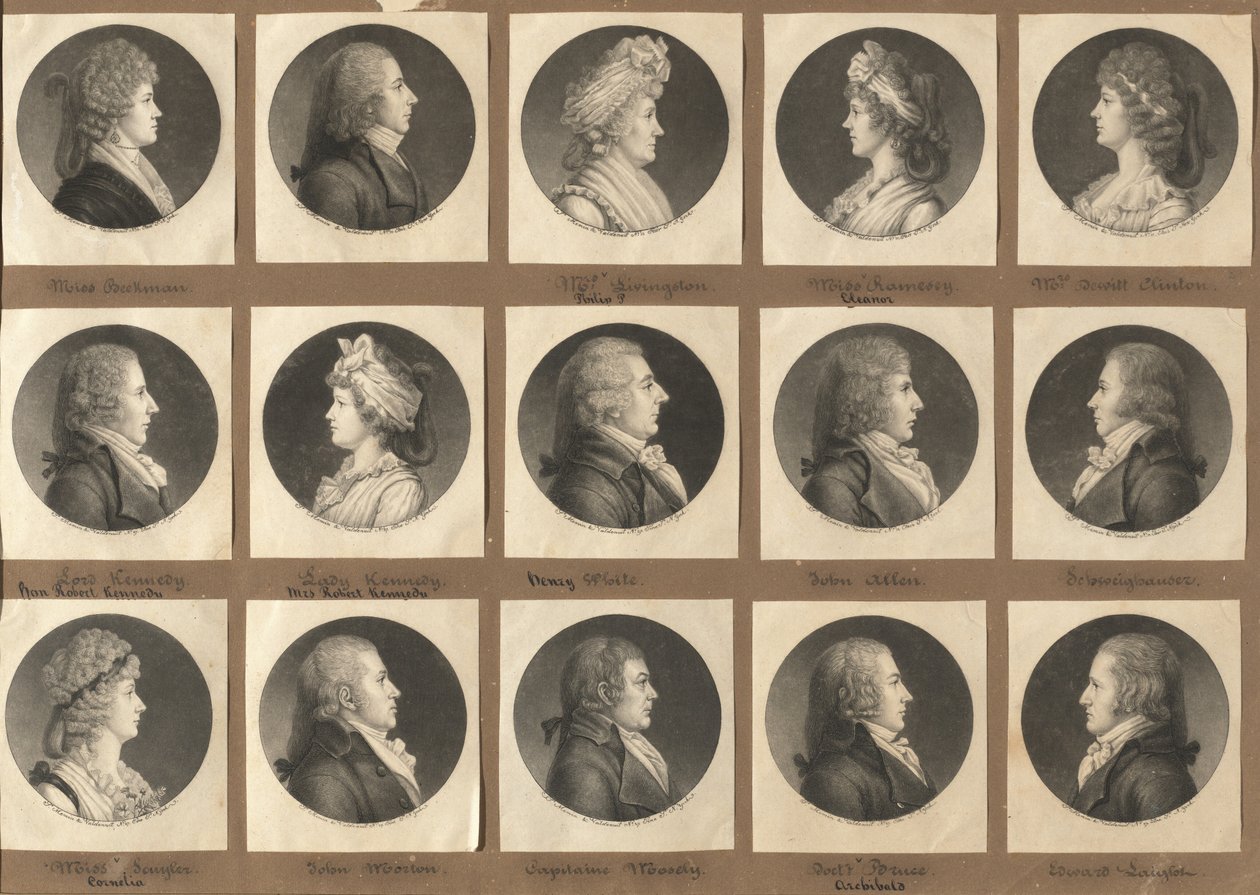 Saint-Mémin Portre Koleksiyonu, 2. Grup by Charles B. J. Févret de Saint Mémin