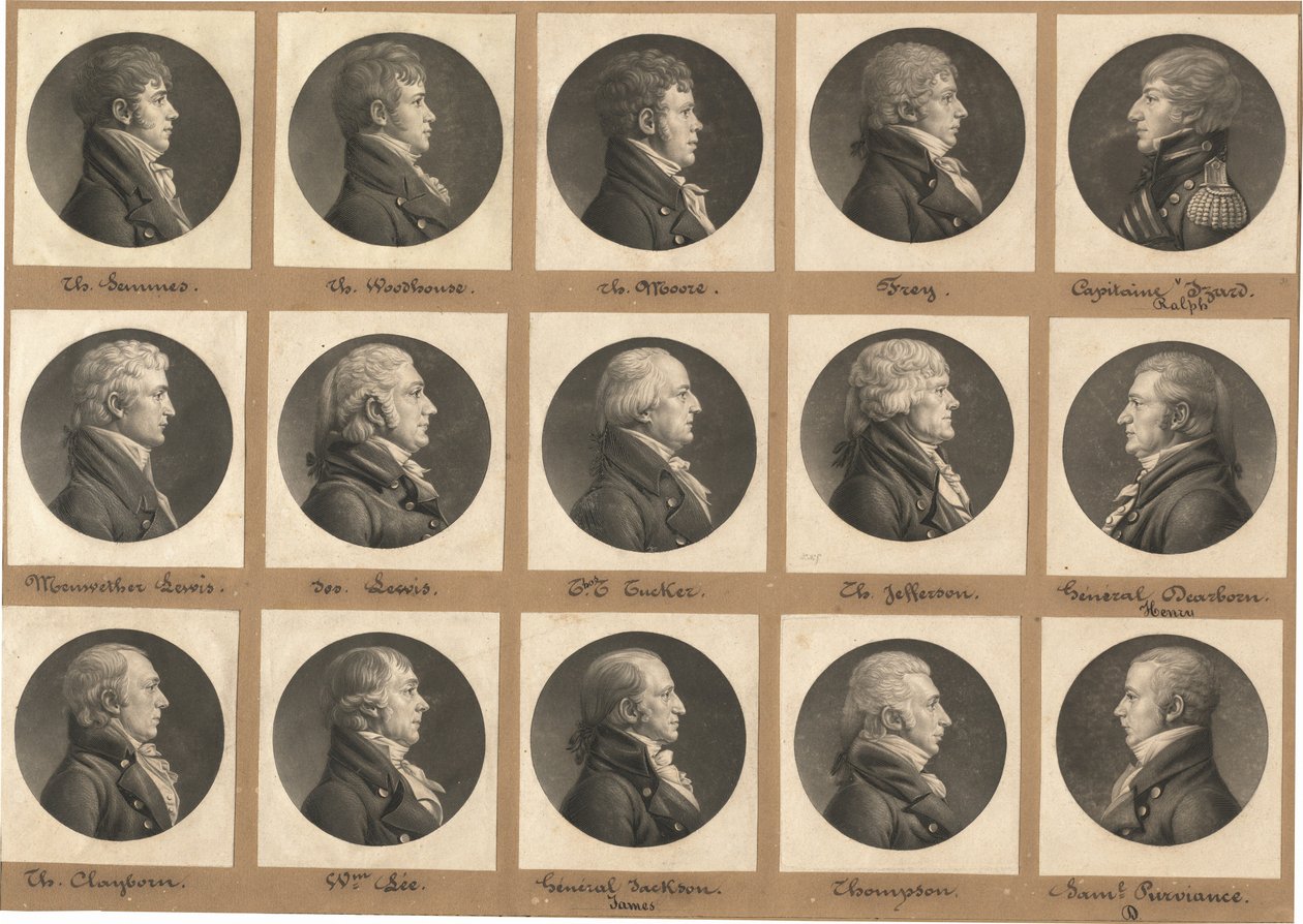 Saint-Mémin Portreler Koleksiyonu, Grup 31 by Charles B. J. Févret de Saint Mémin