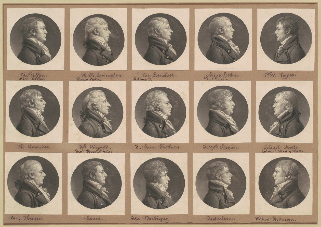 Saint-Mémin Portreler Koleksiyonu, Grup 32 by Charles B. J. Févret de Saint Mémin