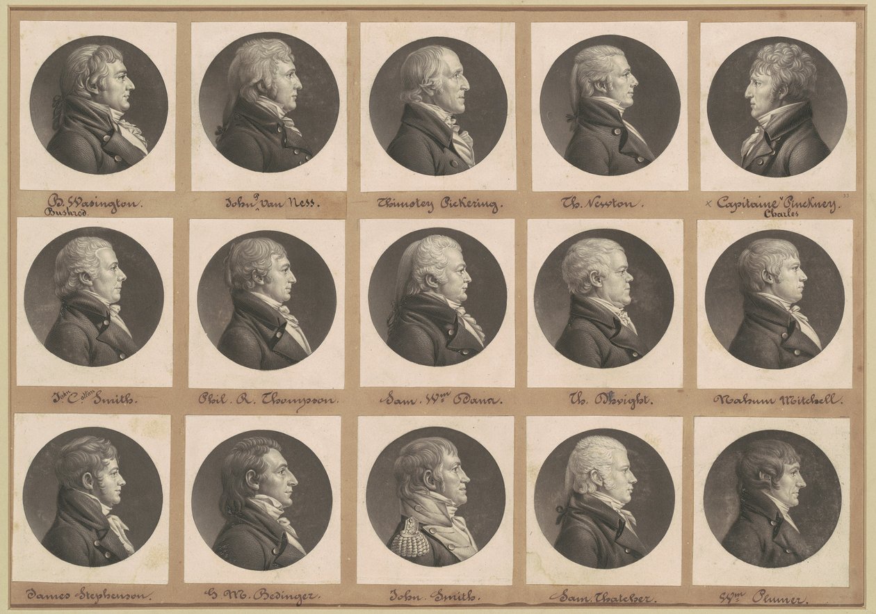 Saint-Mémin Portre Koleksiyonu, Grup 33 by Charles B. J. Févret de Saint Mémin