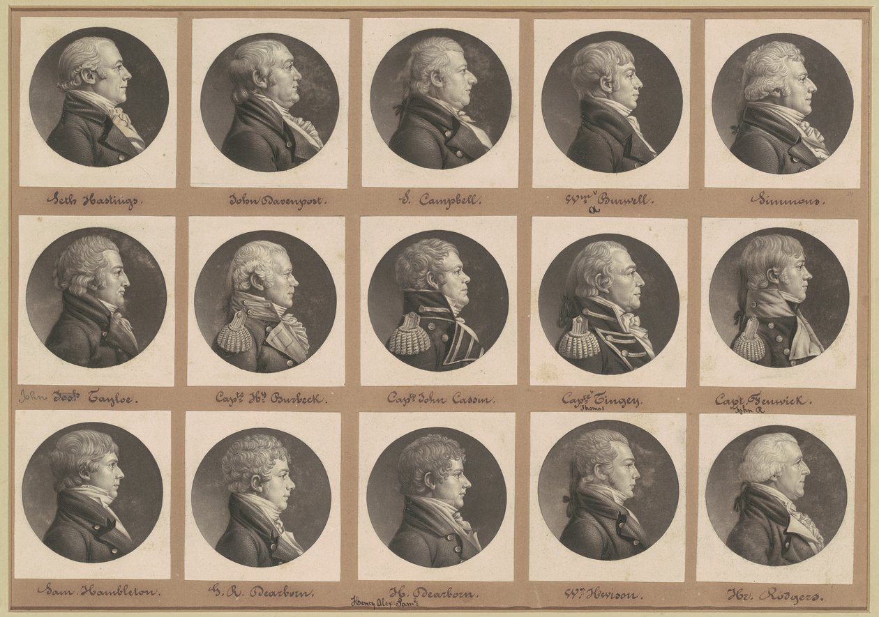 Saint-Mémin Portreler Koleksiyonu, Grup 34 by Charles B. J. Févret de Saint Mémin