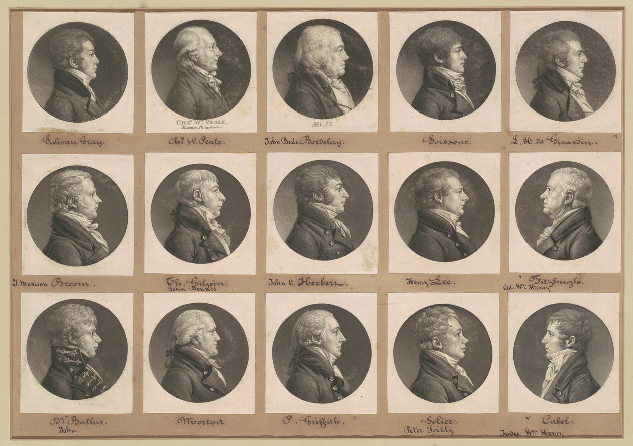 Saint-Mémin Portreler Koleksiyonu, Grup 37 by Charles B. J. Févret de Saint Mémin