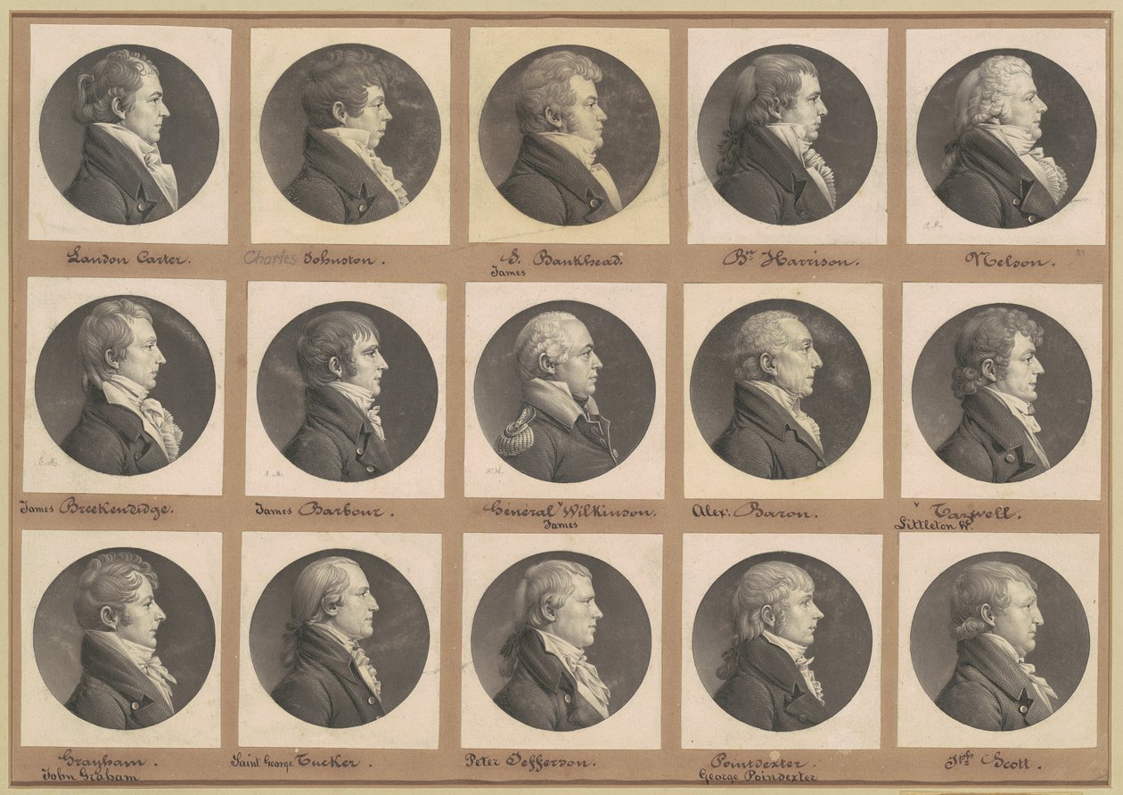 Saint-Mémin Portreler Koleksiyonu, Grup 39 by Charles B. J. Févret de Saint Mémin