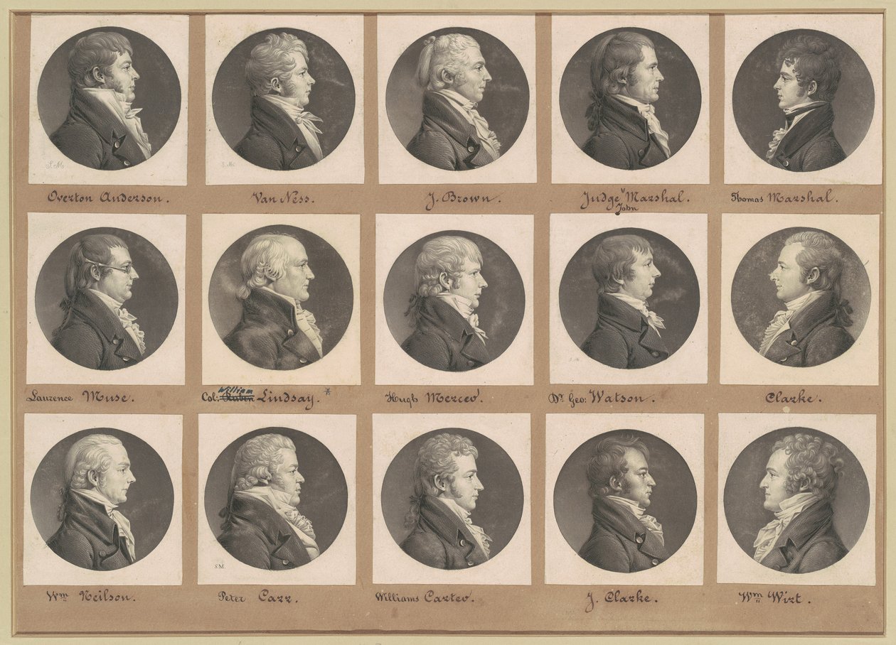Saint-Mémin Portreler Koleksiyonu, Grup 40 by Charles B. J. Févret de Saint Mémin