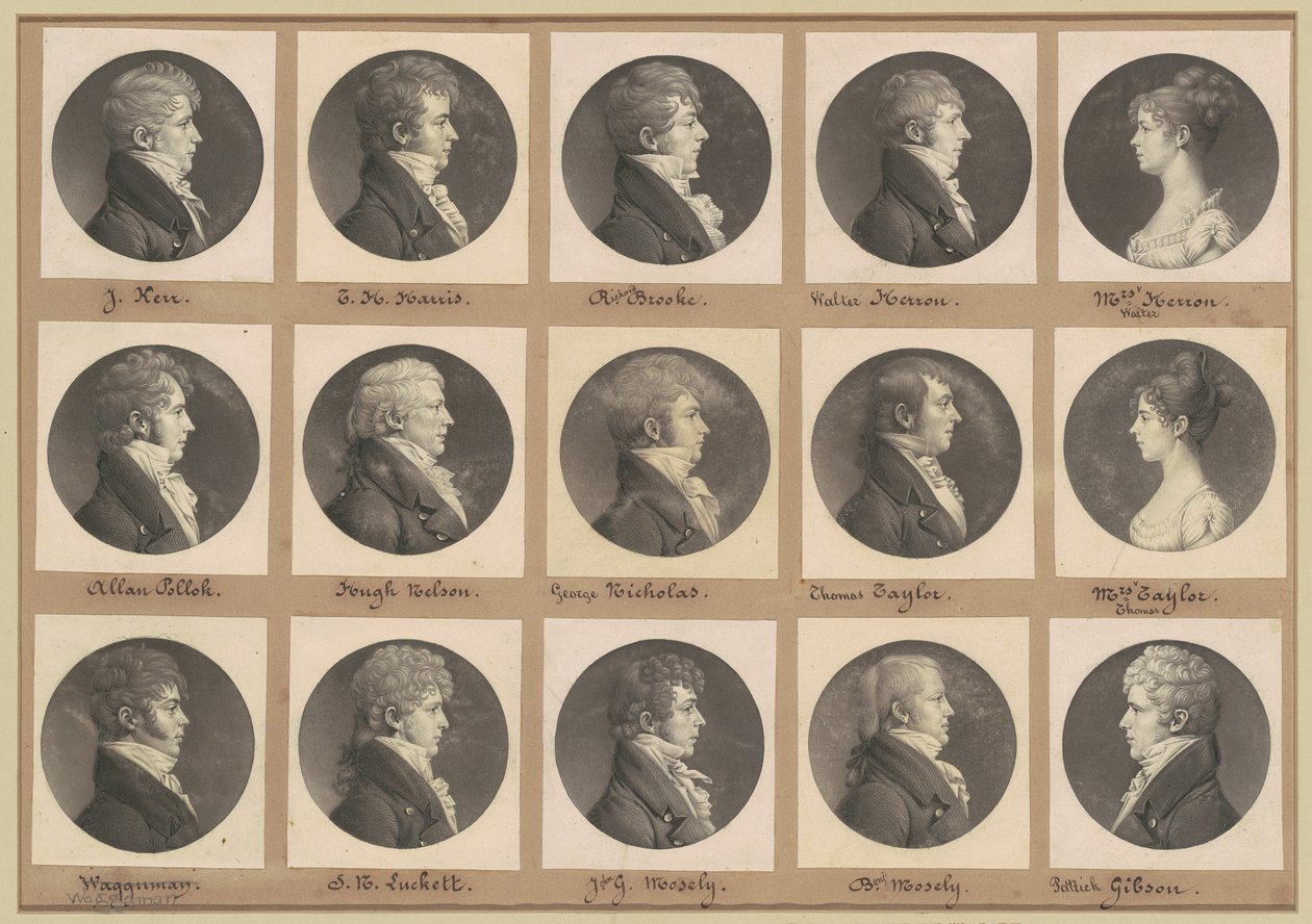 Saint-Mémin Portreler Koleksiyonu, Grup 42 by Charles B. J. Févret de Saint Mémin
