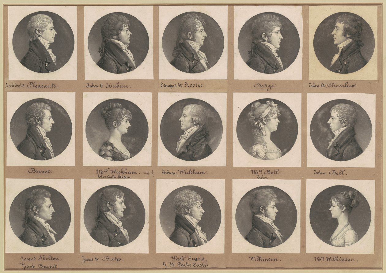 Saint-Mémin Portreler Koleksiyonu, Grup 43 by Charles B. J. Févret de Saint Mémin