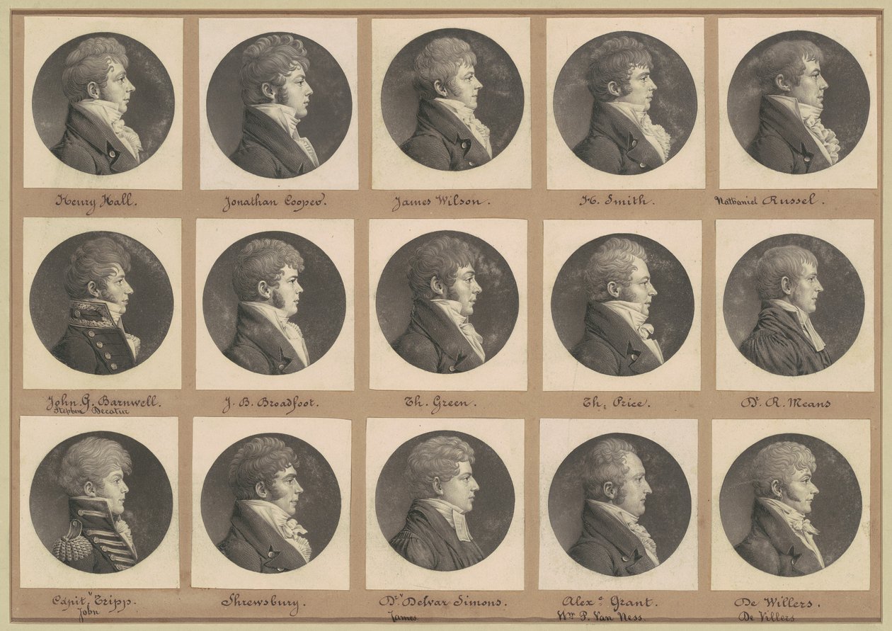Saint-Mémin Portreler Koleksiyonu, Grup 46 by Charles B. J. Févret de Saint Mémin