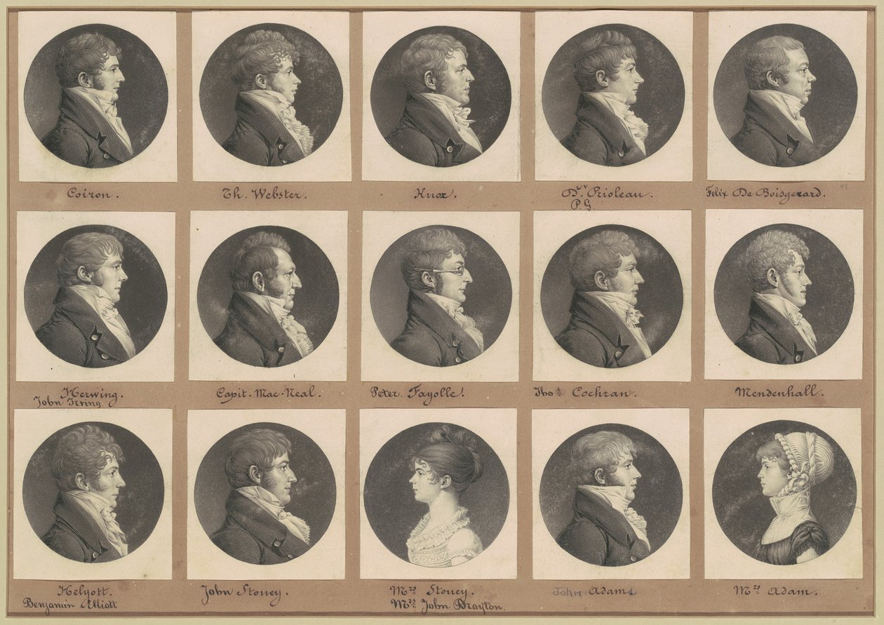 Saint-Mémin Portreler Koleksiyonu, Grup 47 by Charles B. J. Févret de Saint Mémin