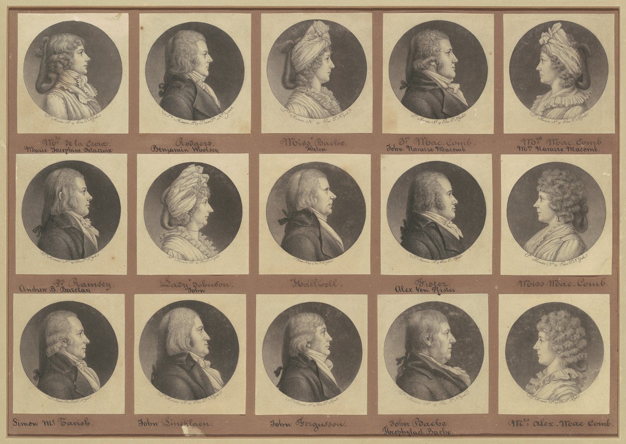 Saint-Mémin Portre Koleksiyonu, 4. Grup by Charles B. J. Févret de Saint Mémin