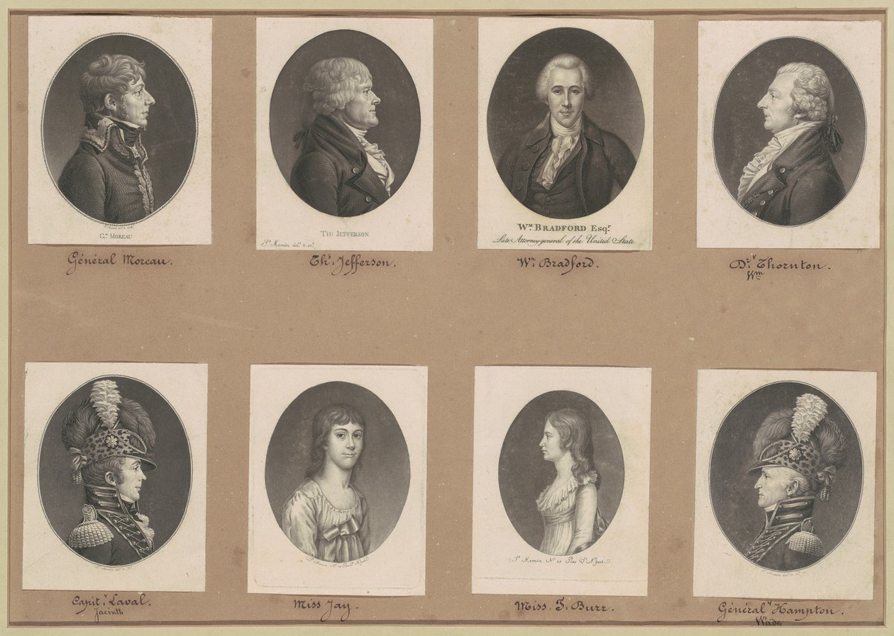 Saint-Mémin Portreler Koleksiyonu, Grup 51 by Charles B. J. Févret de Saint Mémin