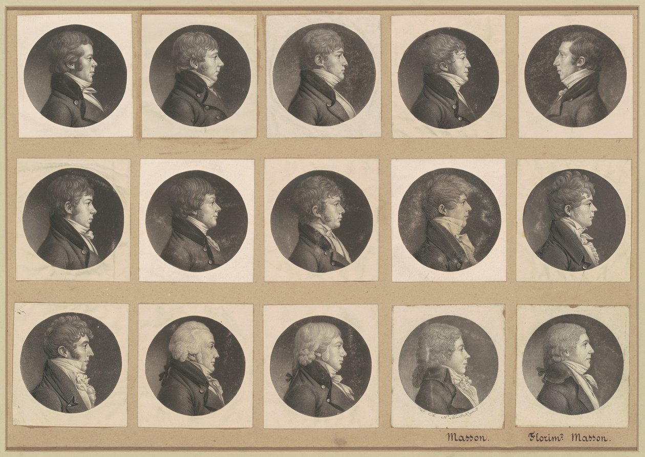 Saint-Mémin Portreler Koleksiyonu, Grup 55 by Charles B. J. Févret de Saint Mémin