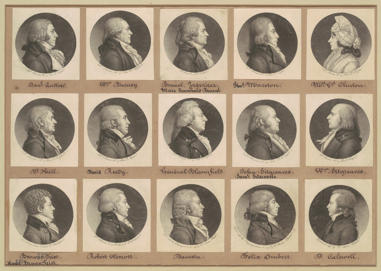 Saint-Mémin Portre Koleksiyonu, 8. Grup by Charles B. J. Févret de Saint Mémin