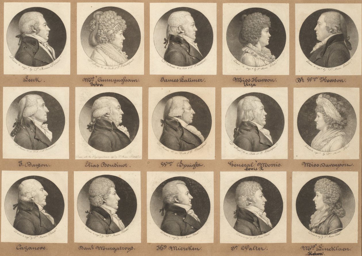 Saint-Mémin Portreler Koleksiyonu, Grup 9 by Charles B. J. Févret de Saint Mémin