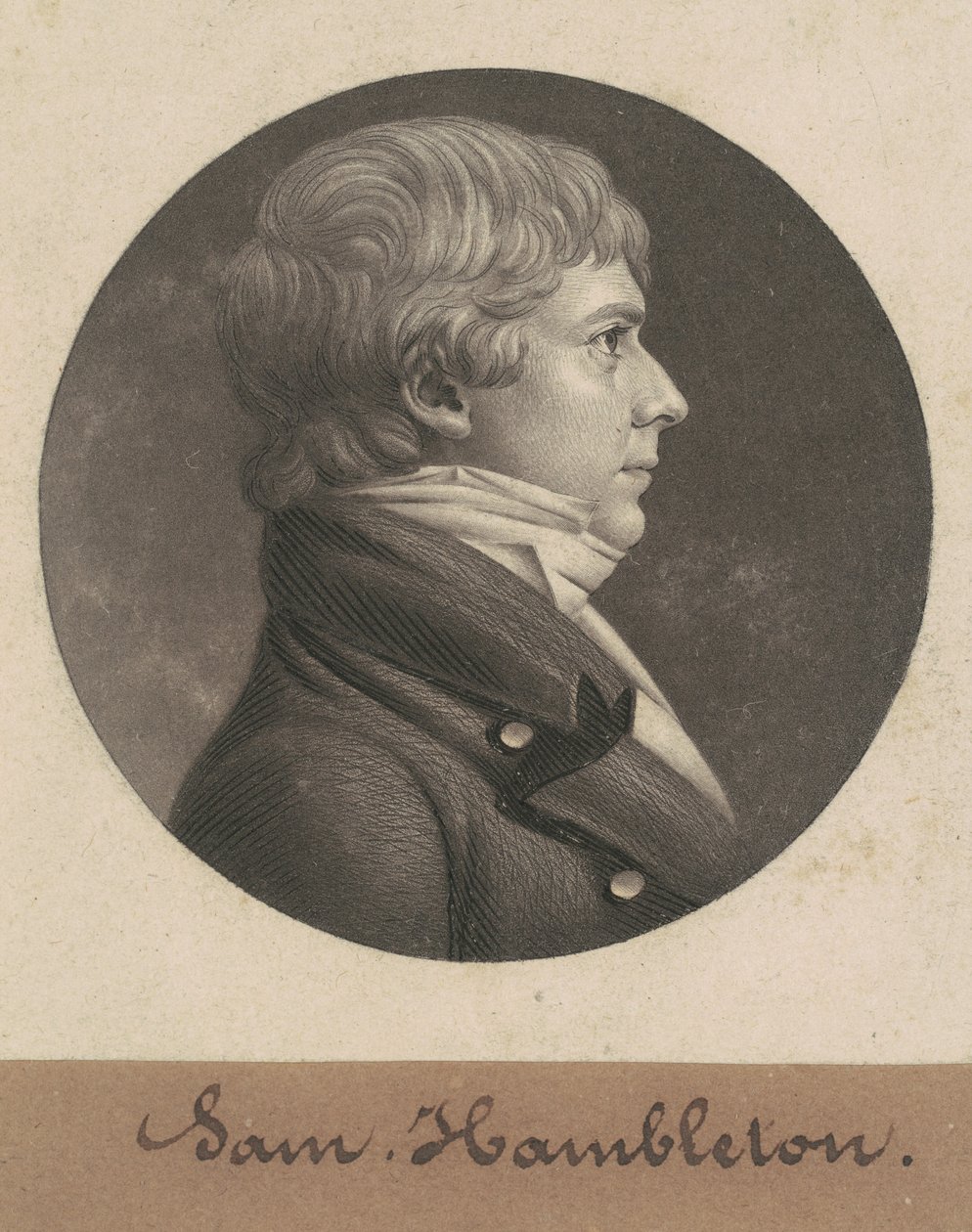 samuel hambleton by Charles B. J. Févret de Saint Mémin