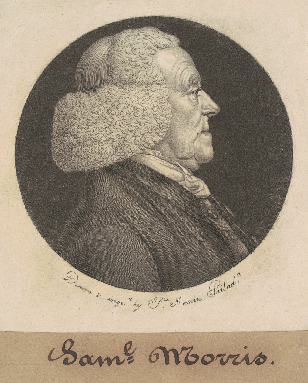 samuel morris by Charles B. J. Févret de Saint Mémin