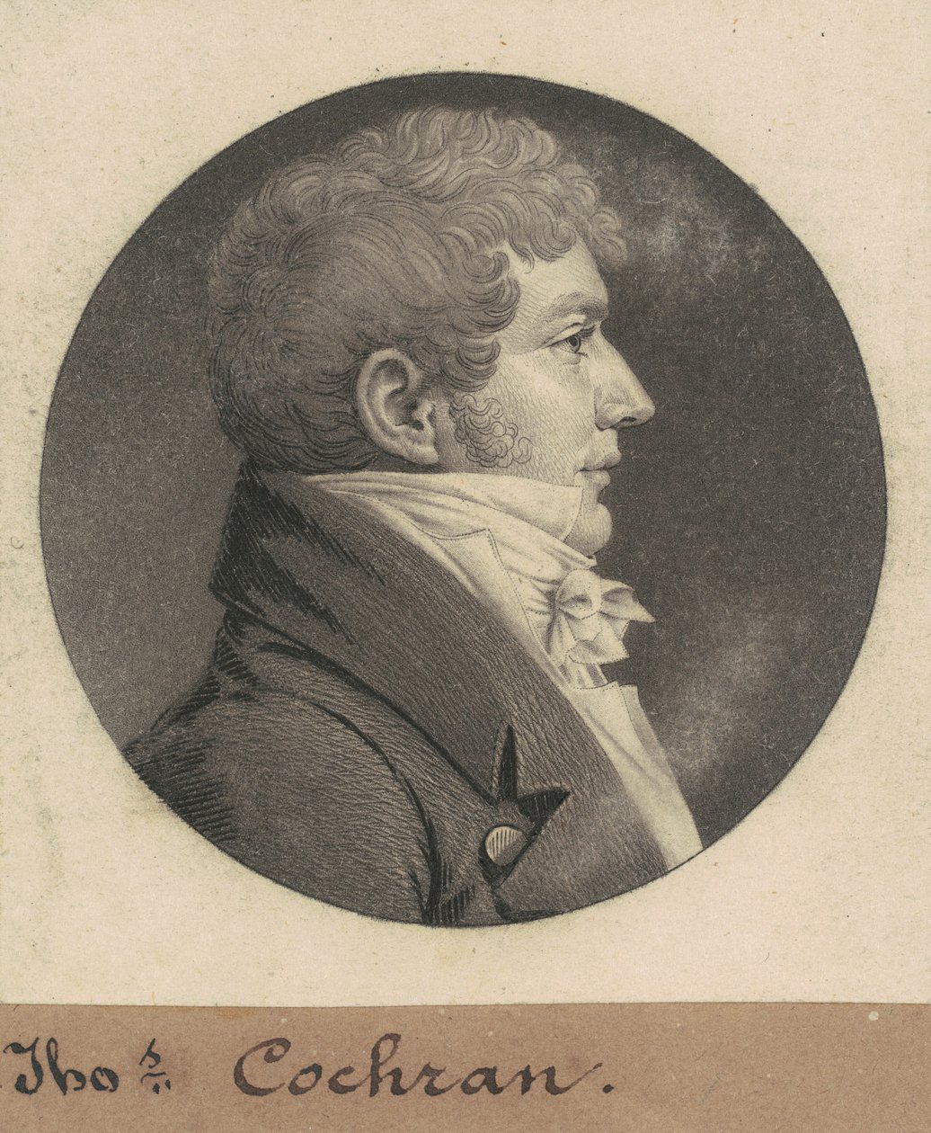 Thomas Cochran by Charles B. J. Févret de Saint Mémin