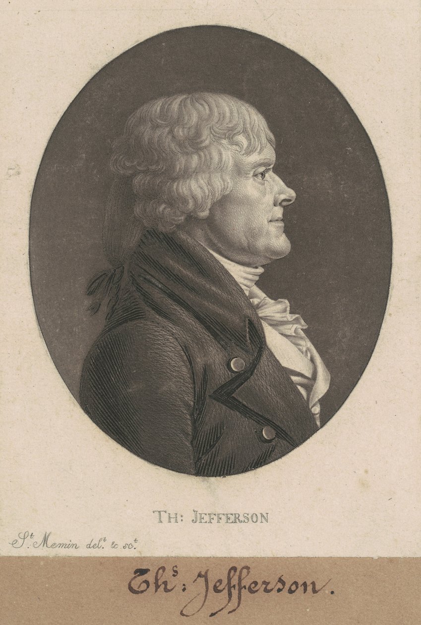 Thomas Jefferson by Charles B. J. Févret de Saint Mémin