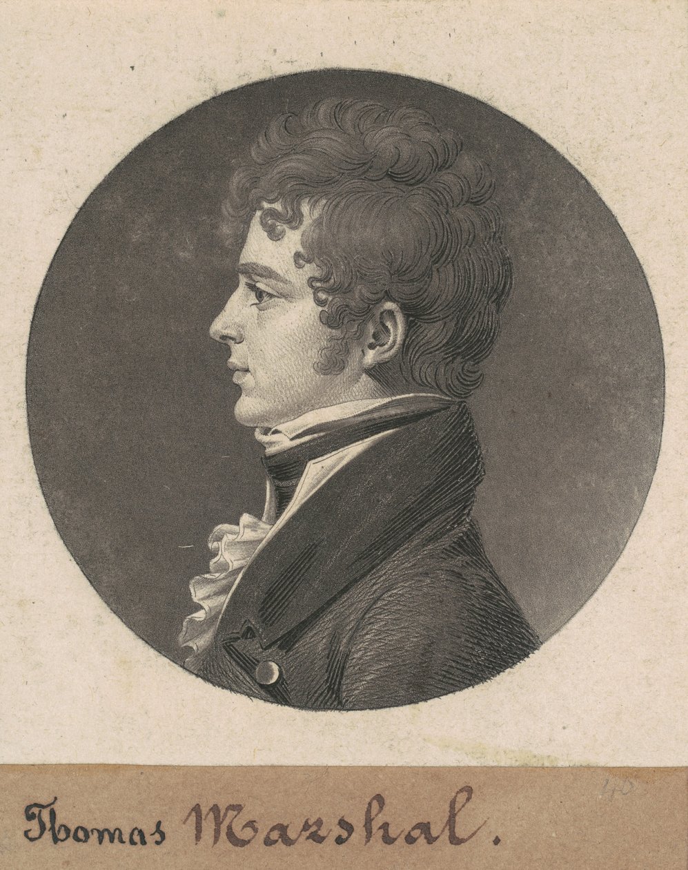 Thomas Marshall by Charles B. J. Févret de Saint Mémin