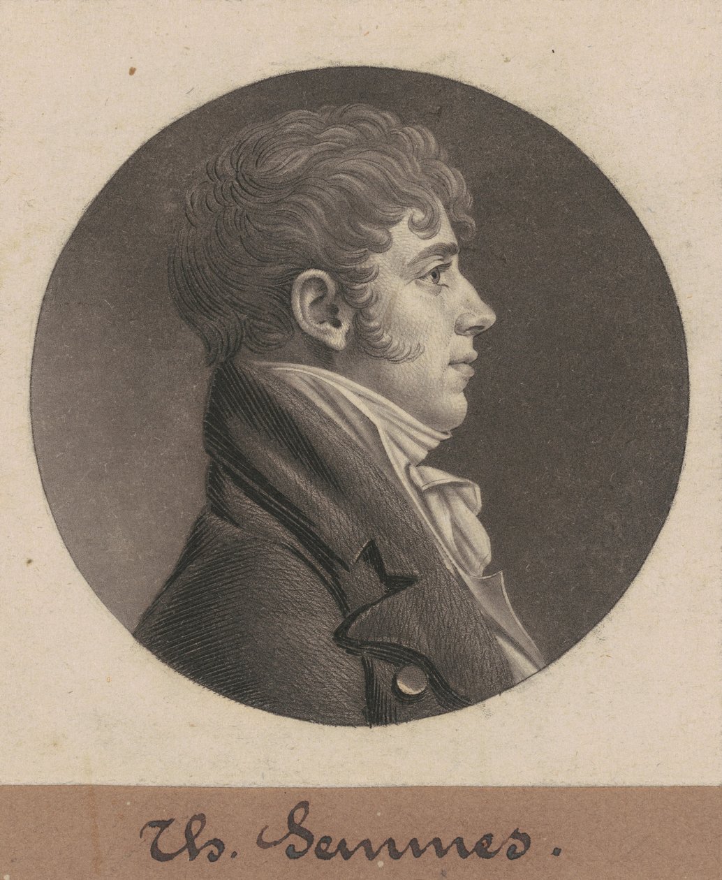 Thomas Şemmes by Charles B. J. Févret de Saint Mémin