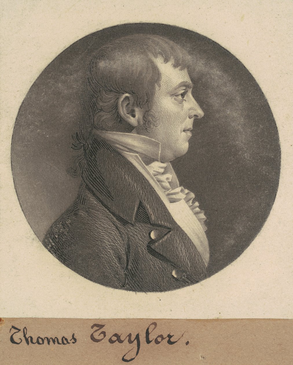 Thomas Taylor by Charles B. J. Févret de Saint Mémin
