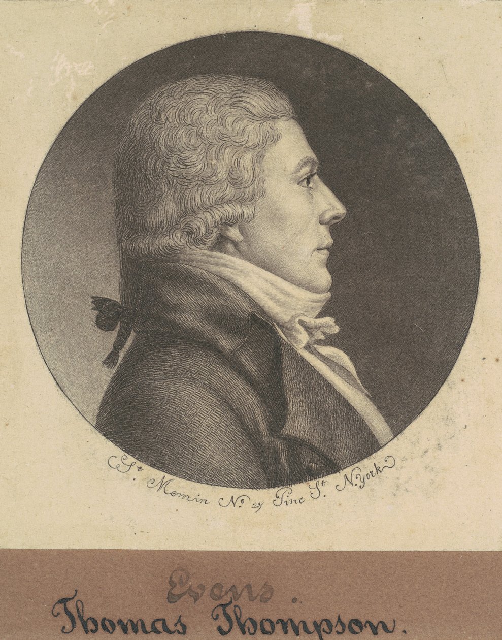 Thomas Thompson by Charles B. J. Févret de Saint Mémin