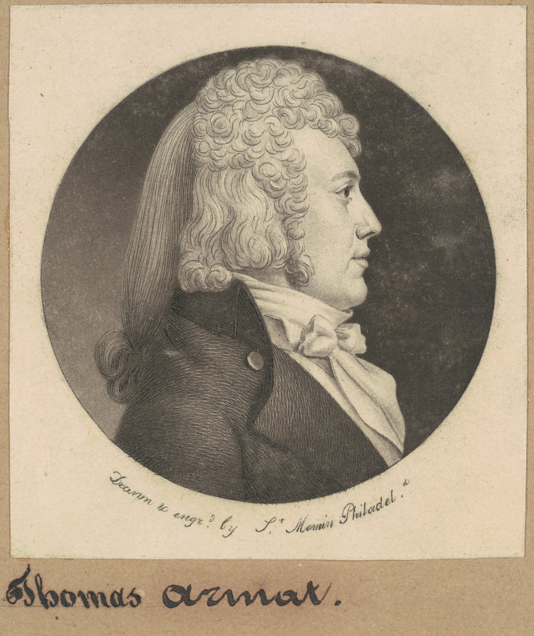 Thomas Wright Armat by Charles B. J. Févret de Saint Mémin