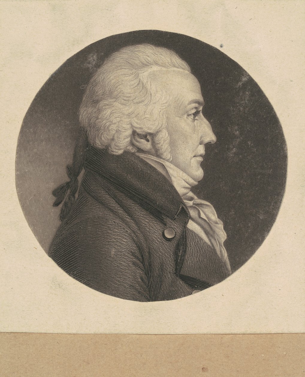 kimliği belirsiz adam by Charles B. J. Févret de Saint Mémin