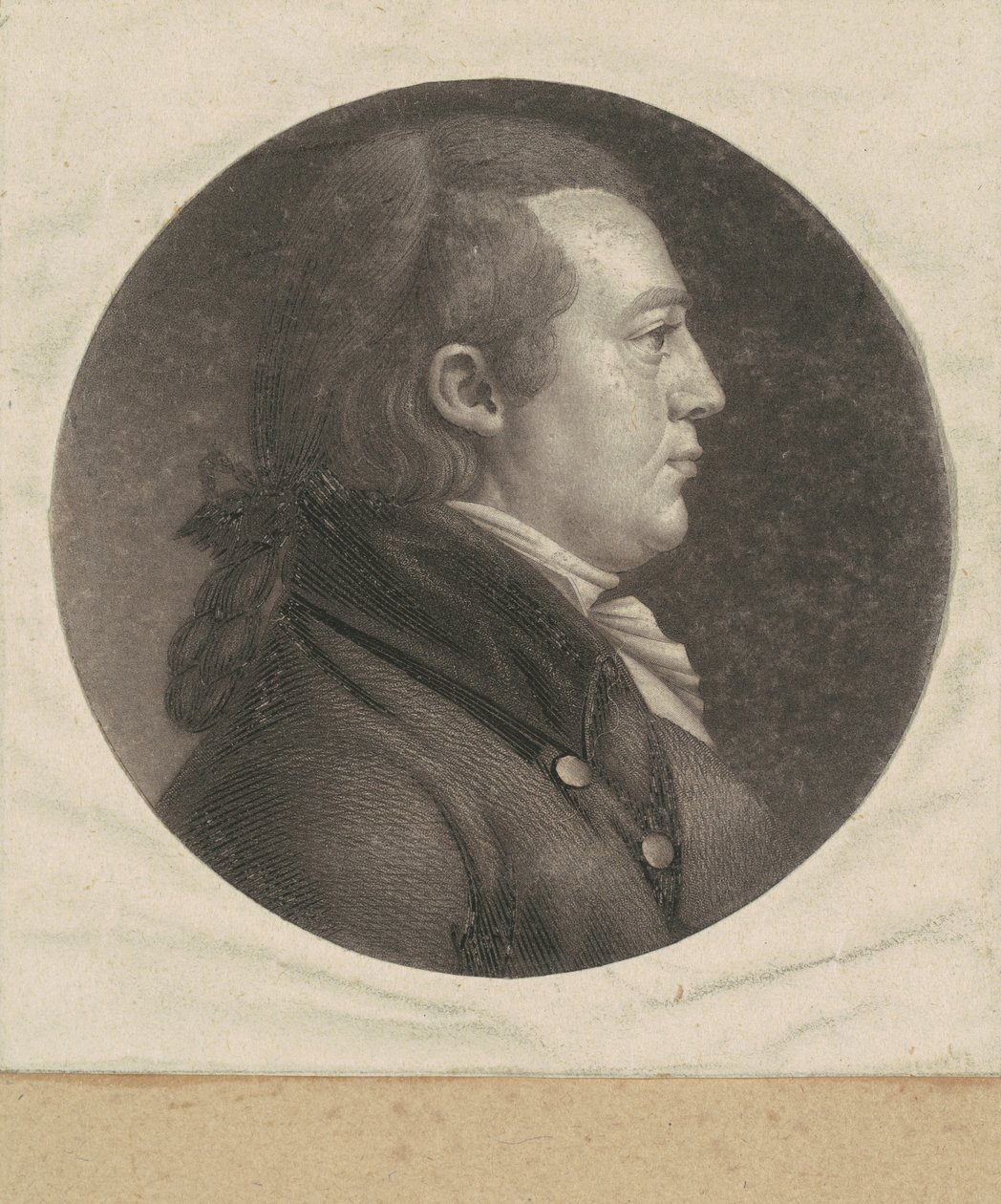 kimliği belirsiz adam by Charles B. J. Févret de Saint Mémin