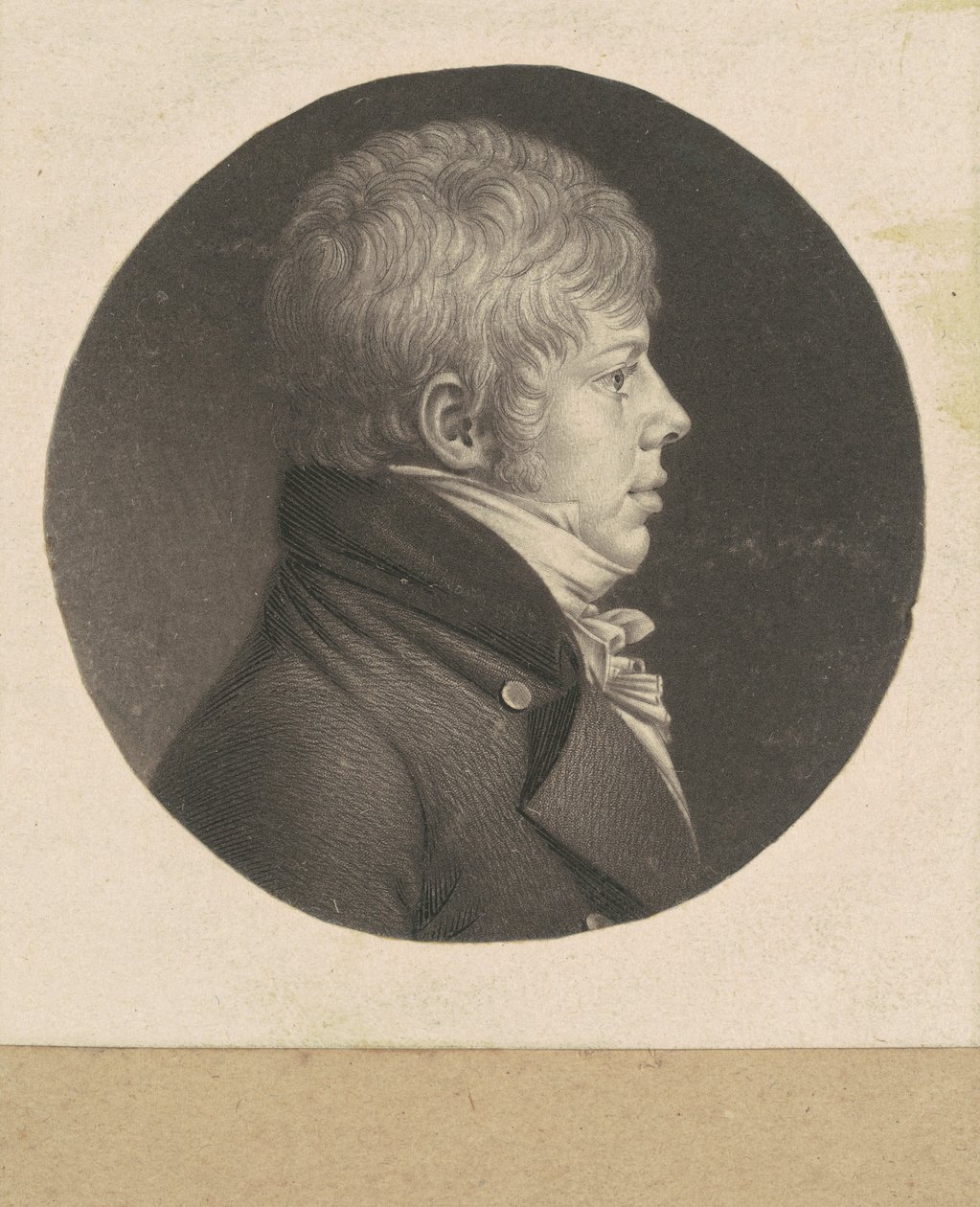 kimliği belirsiz adam by Charles B. J. Févret de Saint Mémin