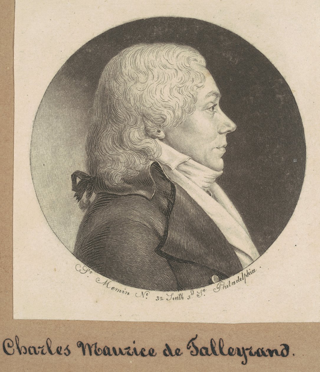 kimliği belirsiz adam by Charles B. J. Févret de Saint Mémin