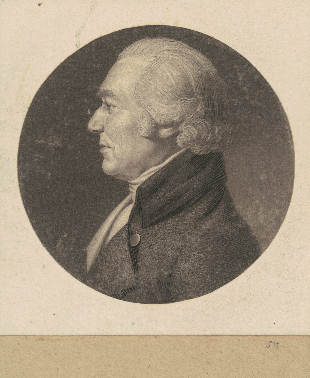 kimliği belirsiz adam by Charles B. J. Févret de Saint Mémin