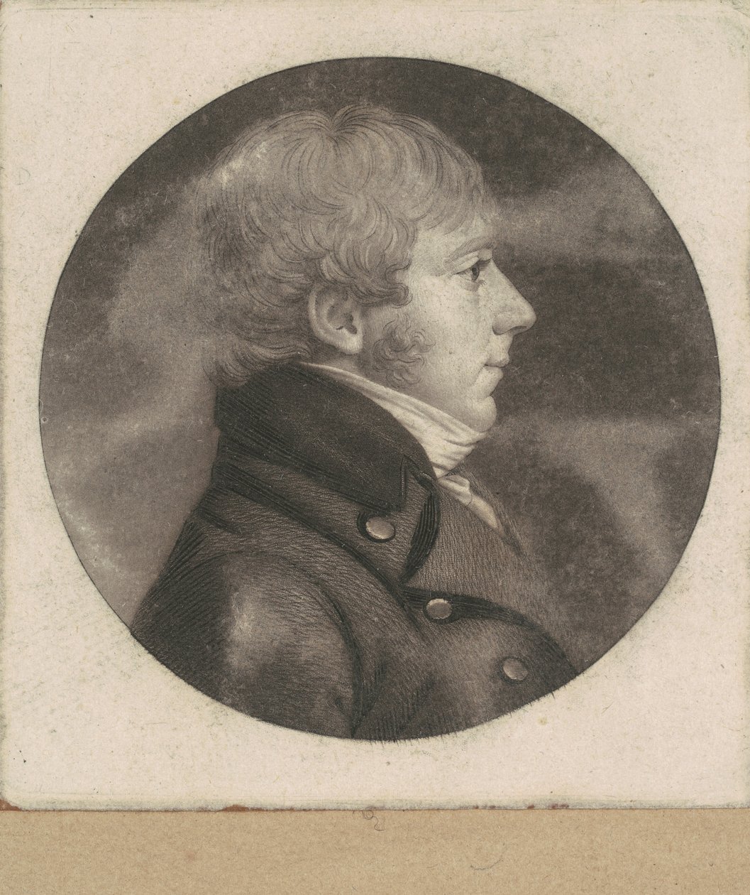 kimliği belirsiz adam by Charles B. J. Févret de Saint Mémin