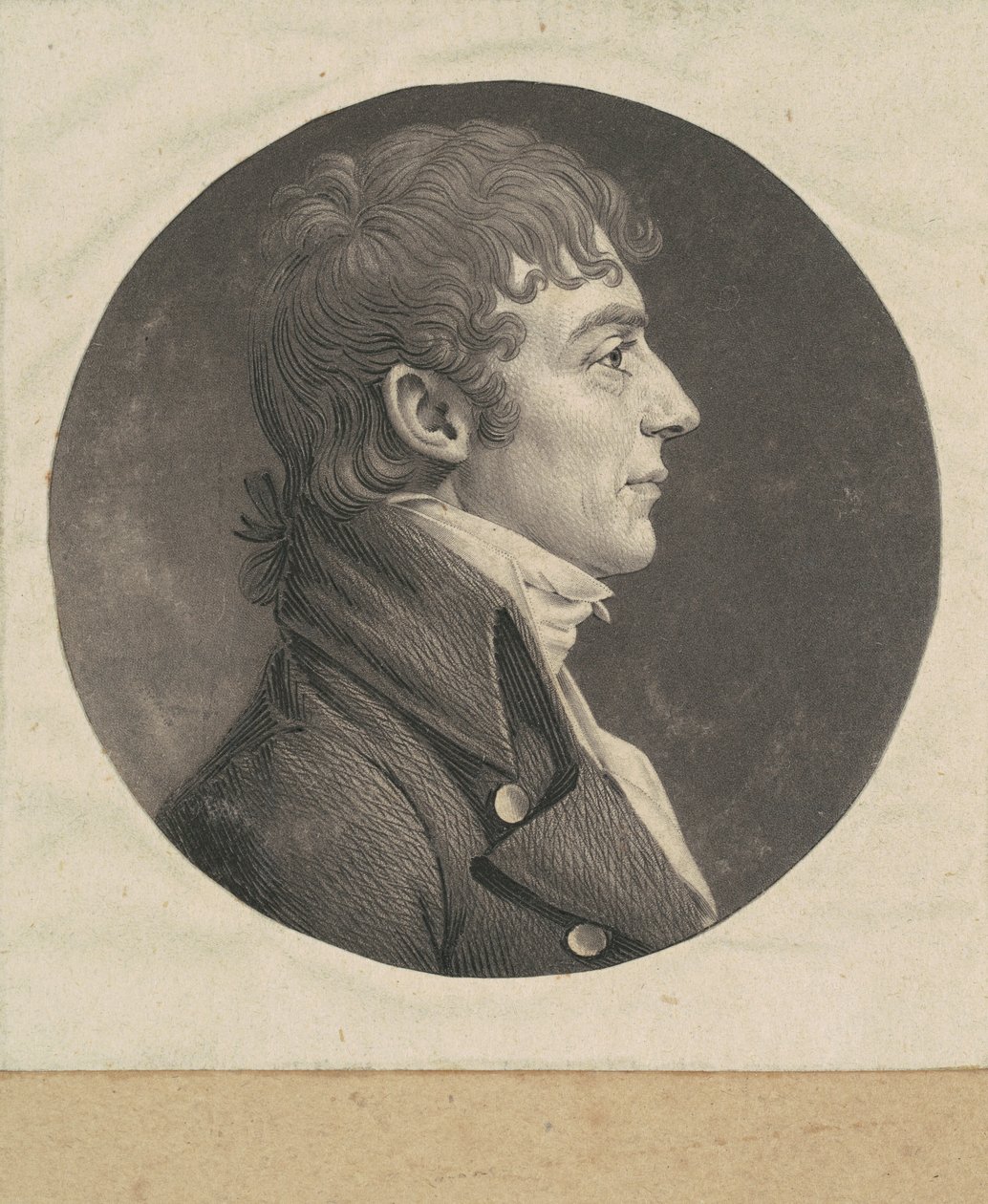 kimliği belirsiz adam by Charles B. J. Févret de Saint Mémin