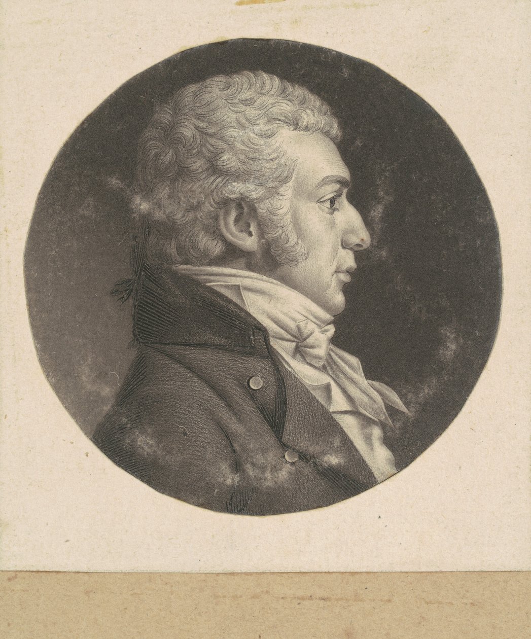 kimliği belirsiz adam by Charles B. J. Févret de Saint Mémin
