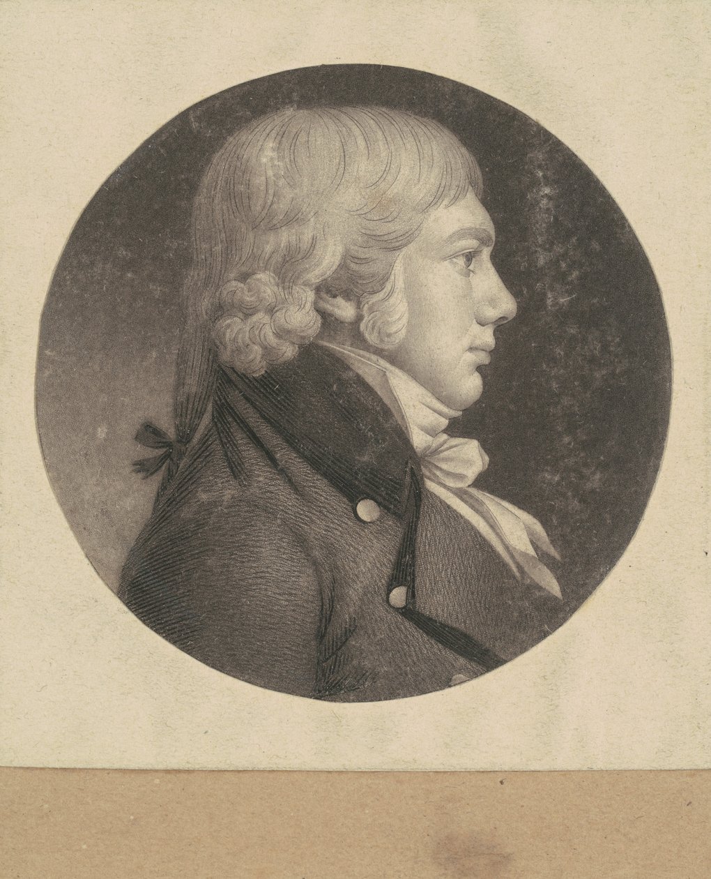 kimliği belirsiz adam by Charles B. J. Févret de Saint Mémin