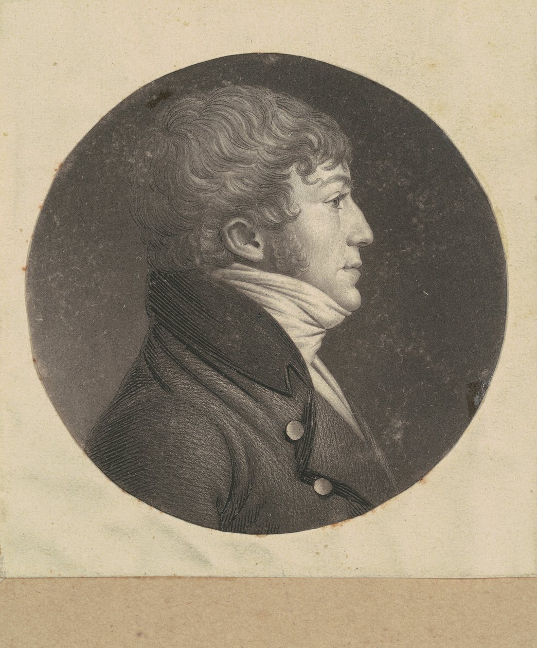 kimliği belirsiz adam by Charles B. J. Févret de Saint Mémin