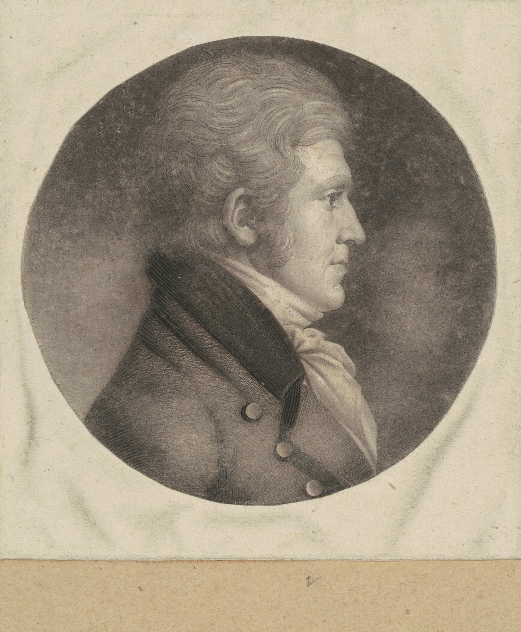 kimliği belirsiz adam by Charles B. J. Févret de Saint Mémin