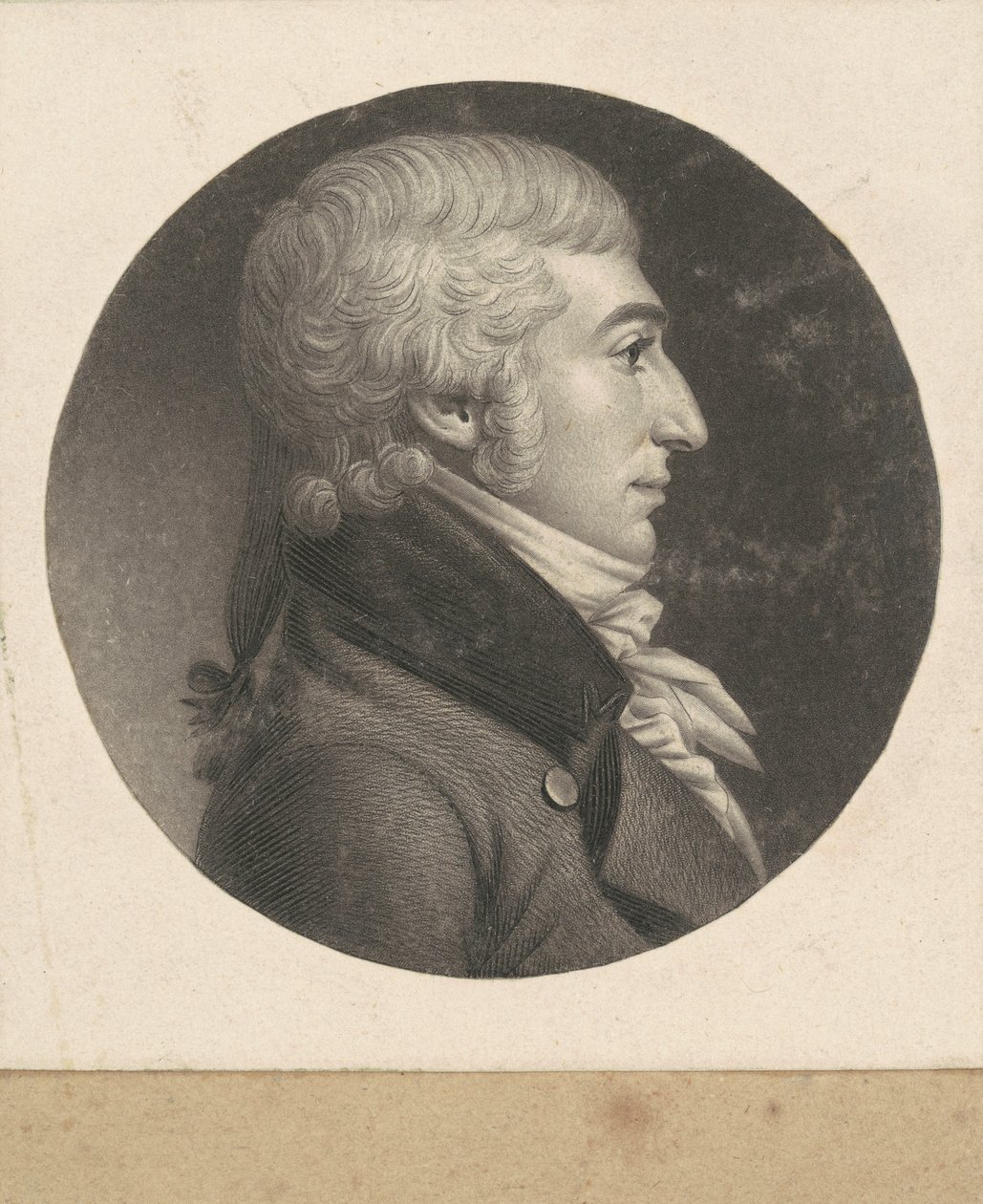 kimliği belirsiz adam by Charles B. J. Févret de Saint Mémin