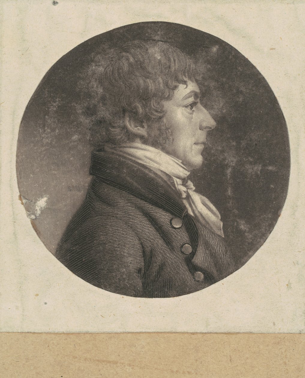 kimliği belirsiz adam by Charles B. J. Févret de Saint Mémin
