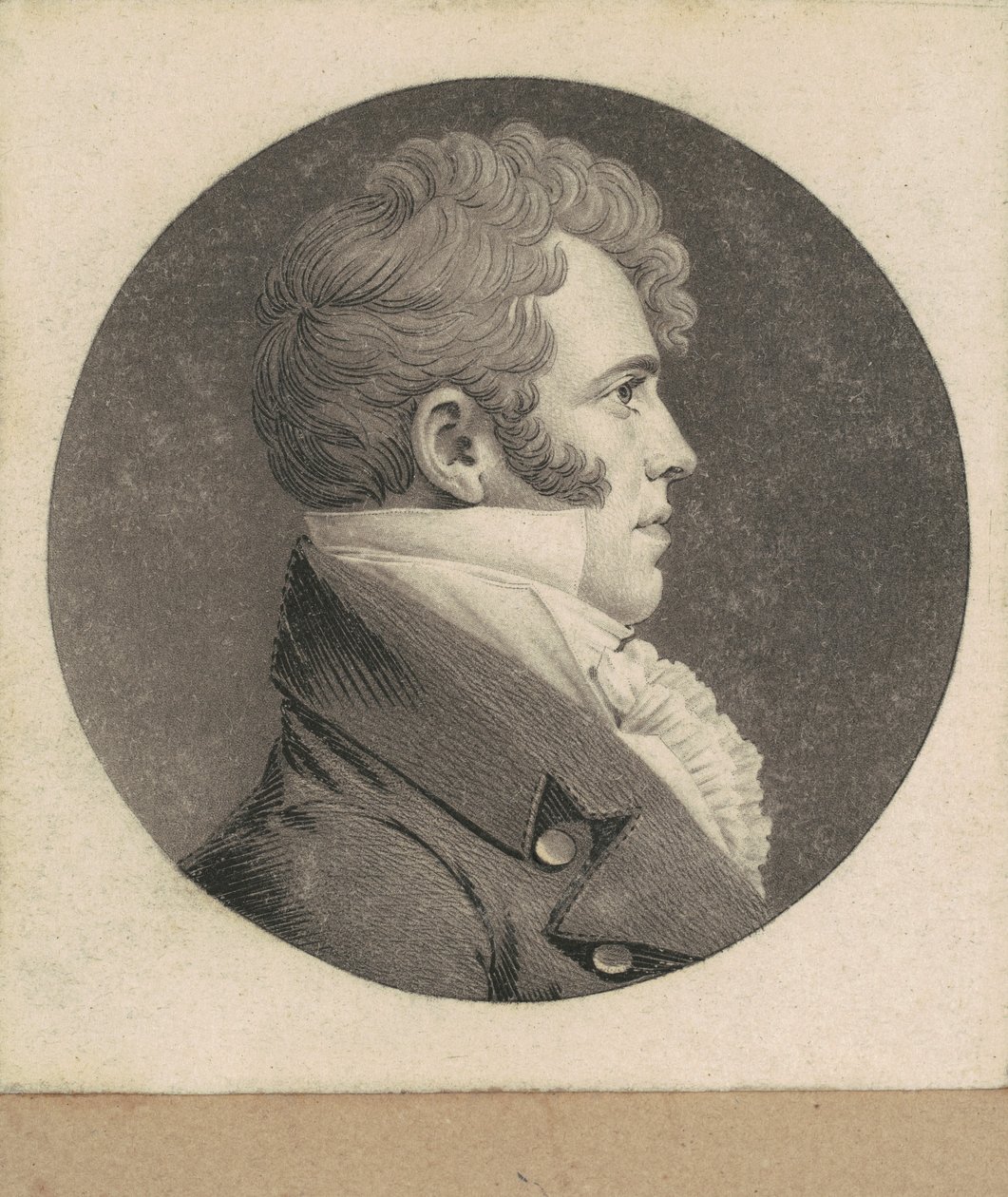 kimliği belirsiz adam by Charles B. J. Févret de Saint Mémin
