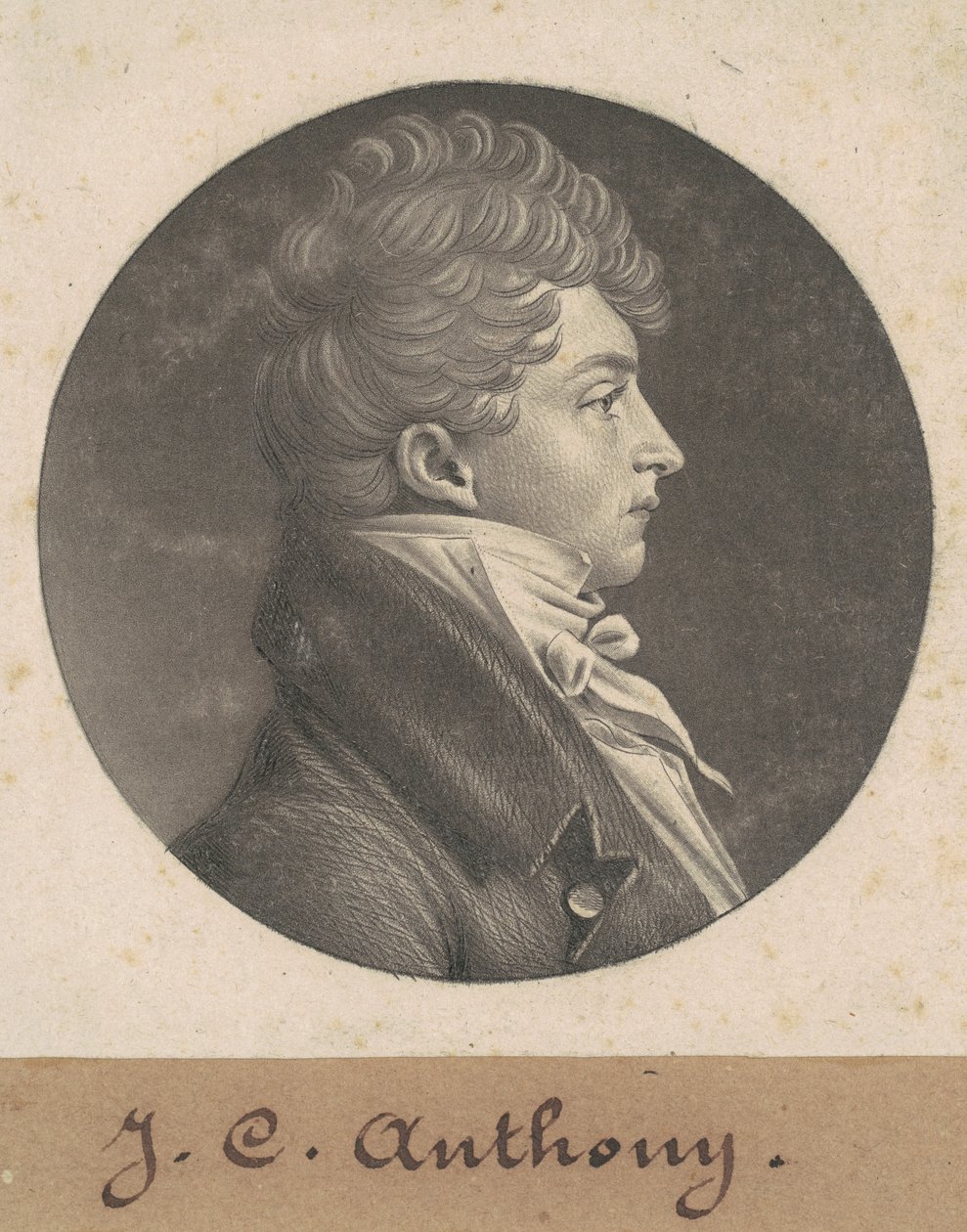 kimliği belirsiz adam by Charles B. J. Févret de Saint Mémin