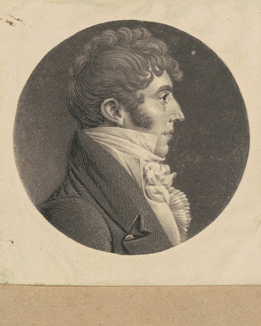 kimliği belirsiz adam by Charles B. J. Févret de Saint Mémin