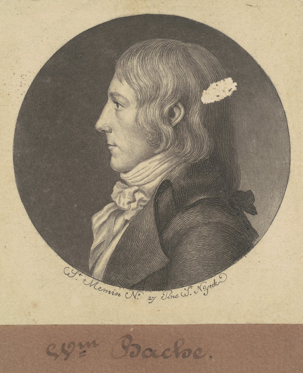 William Bache by Charles B. J. Févret de Saint Mémin