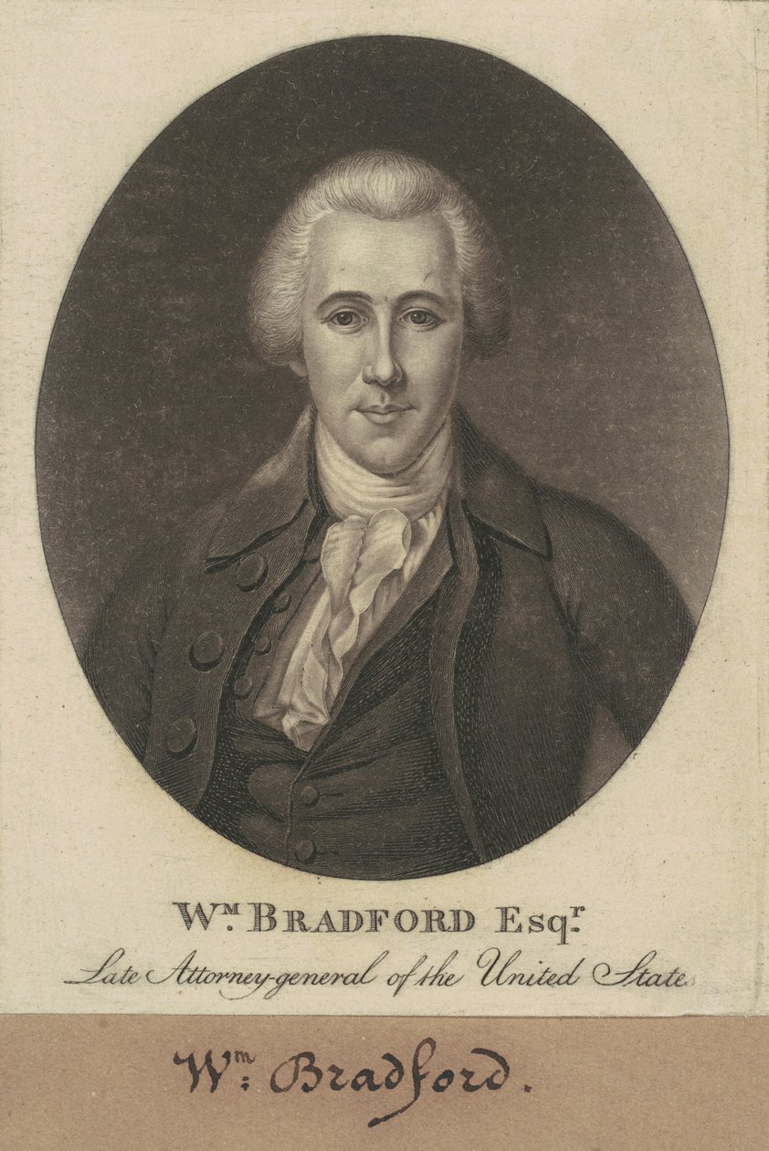 William Bradford by Charles B. J. Févret de Saint Mémin