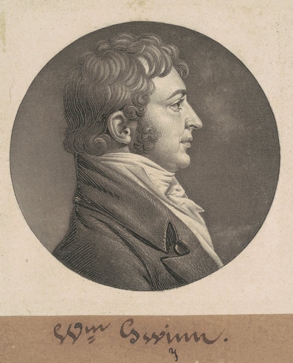 William Gwynn by Charles B. J. Févret de Saint Mémin